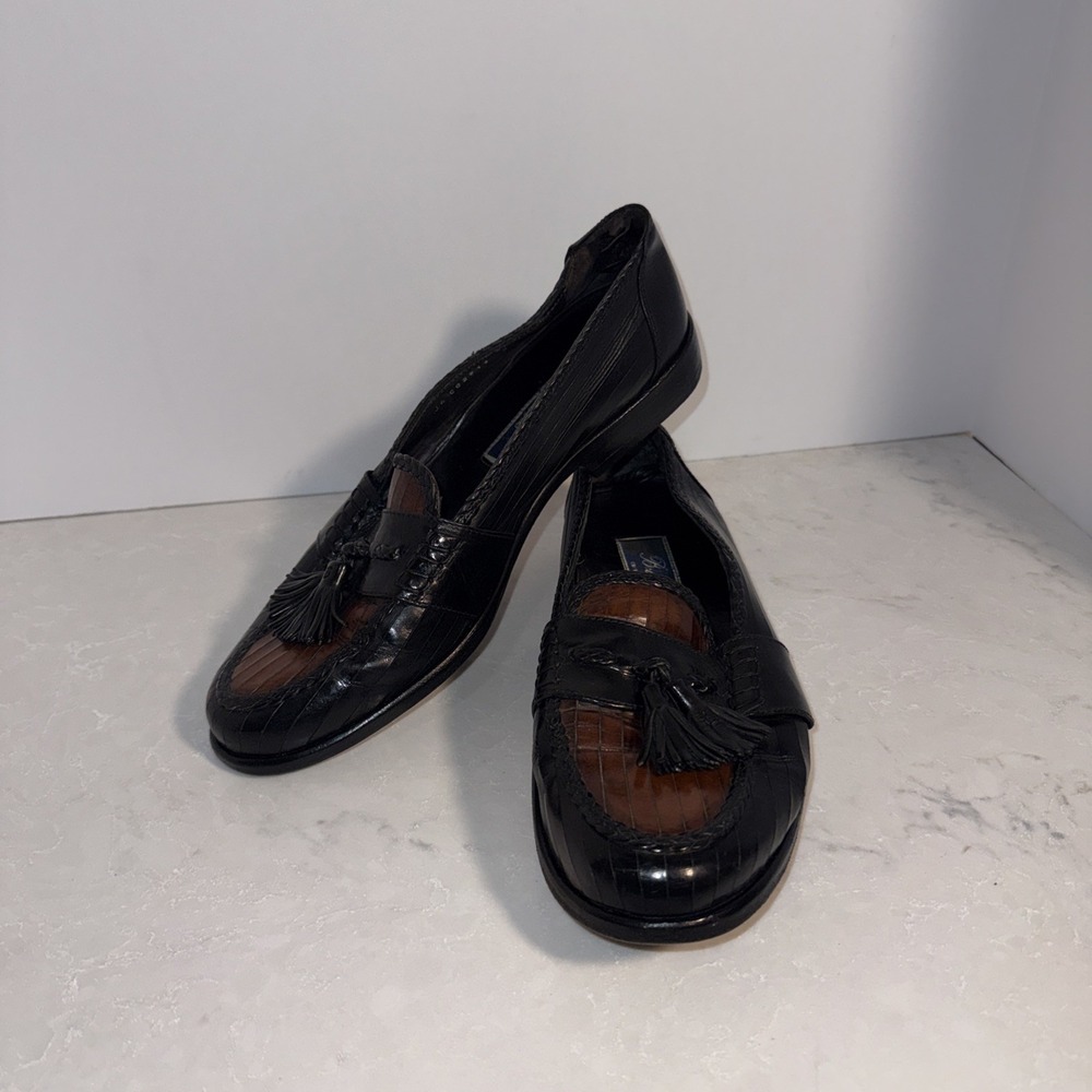 Bragano Italy 2746 Kiltie Loafer Slip On Dress Shoes Mens 9M